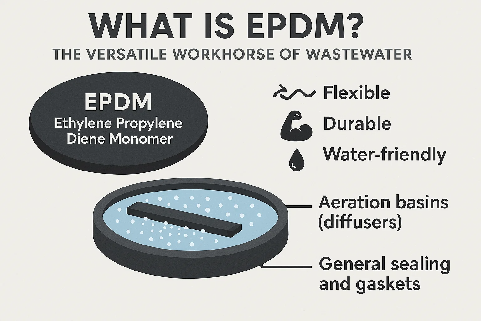 EPDM vs. PTFE membrány: Komplexní průvodce pro čištění odpadních vod